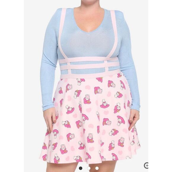 My Melody Strappy Suspender Skirt Plus Size 1 - Picture 1 of 9